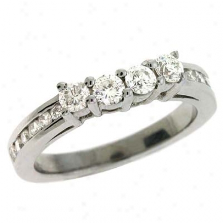 Platinum 0.83 Ct Brilliant Band Ring