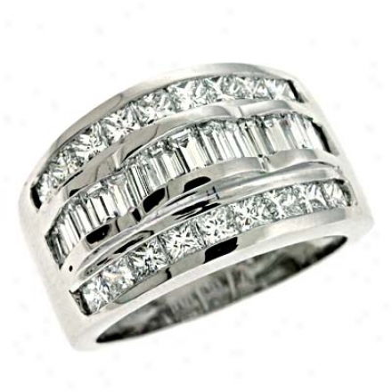 Platinum Trendy 2.2 Ct Diamond Ring