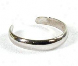 Simple White Toe Ring