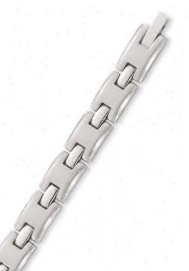 Stainless Steel 8 Mm Mens Link Bracelet - 8.5 Inch