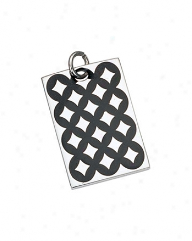 Unsullied Steel Checkers Design Pendant