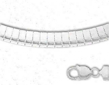 Sterling Silver 16 Inch X 6.0 Mm Omeya Necklace