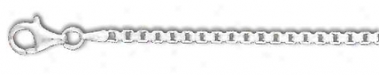 Sterling Silver 20 Inch X 2.4 Mm Box Chain Necklace