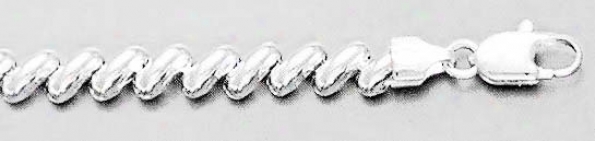 Sterling Silver 7 Inch X 5.0 Mm Szn Marco Bracelet