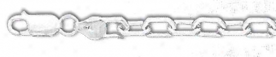 Sterling Silver 8 Inch X 5.0 Mm Anchor Chain Bracelet