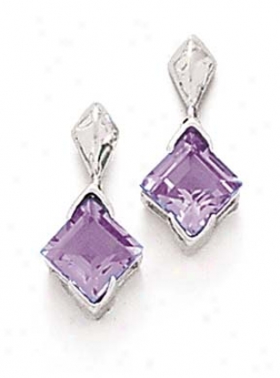 Sterling Silver Amethyst Earrings