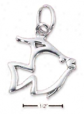 Sterling Silver Angelfisb Silhouette Fascinate