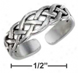 Sterling Silver Celtic Unite intimately Toe Rinng