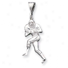 Sterling Silver Football Player Pendant