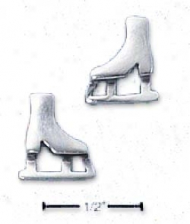 Sterling Silver Ice Skate Post Earrings