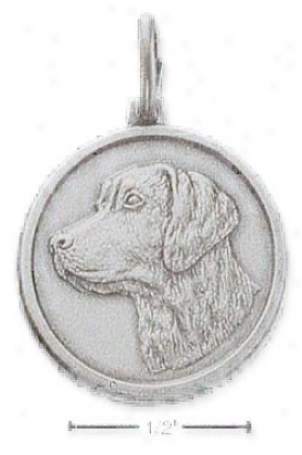 Sterling Silver Labrador Retriever Id Charm