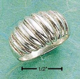 Sterling Silver Large Shrimp Ring