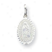 Sterling Silver Our Lady Of Guadalupe Pendant