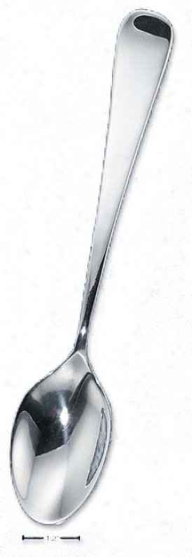 Genuine Silver Plain Long Baby Spoon