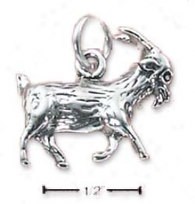 Sterling Silver Prancing Billy Goat Charm