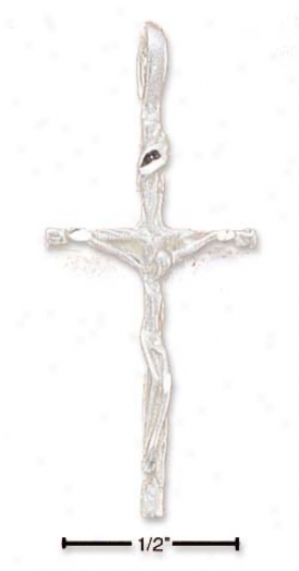 Genuine Silver Small Dc Crucifix Charm