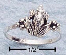 Sterling Sjlver Tiny Tree Frog Ring