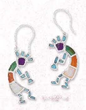 Sterling Silver Turquoise Kokopeili Earrings