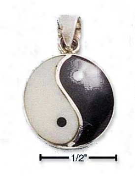 Genuine Silver Yin Yang Charm