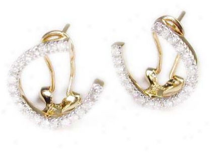 Stunning Diamond Horseshoe Earrings