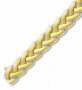 14k Two-tone Elegant Woven Design Bracelet - 7.5 Inch