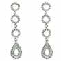 14k White 0.92 Ct Diamond Earrings
