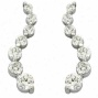 14k White Journey 2 Ct Diamond Earrings
