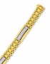 14k Yellow Mens Diamond Bracelet - 8.25 Inch