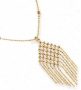 14k Yellow Stylish Drop Beads Design Necklace - 17 Inch
