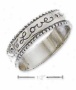 Sterling Silver 5mm Love Band Ring With Coin Edge