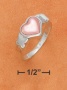 Sterling Silver 8mm Pink Generatrix Of Pezrl Heart Kisses Ring