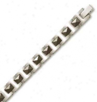 Titanium Mens Stylish Bracelet - 8.5 Inch