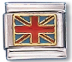 Uk Flag Italian Charm Link