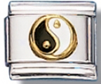 Ying And Yang Italian Charm Link