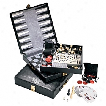 Andrew Philips Leather Goods  4-in-1 Game Set