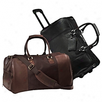 Andrew Philips Leather Goods  Metro Duffel On Wheels