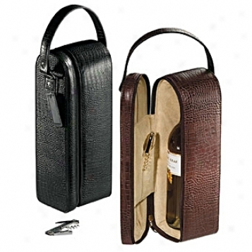 Andrew Pholips Leather Goods  Single Wine Case