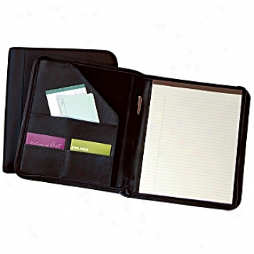 Andeew Philips Leather Goods  Zip-around Deluxe Writing Pad