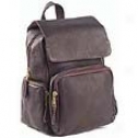 Clava Leather Bags Mid-size Multi Pocket Backpack