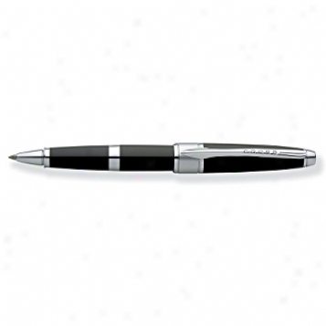 Cross Pen Collection Apogee Black Star Lacquer Selectiprolling Ball Pen