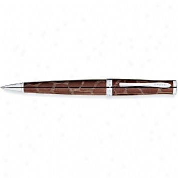 Cross Pen Collection Sauvage Tourmalline/giraffe Pattern Ballpoint Pen