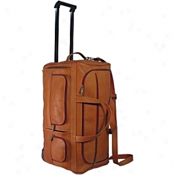 David King Leather Effects 20in. Rolling Duffel