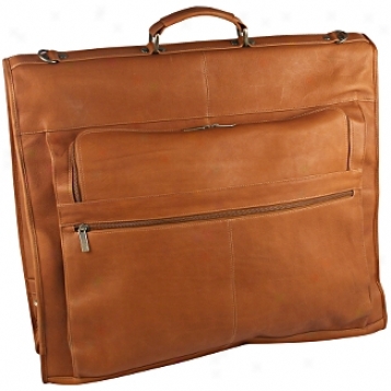 David King Leather Luggage 42in. Deluxe Garment Bag