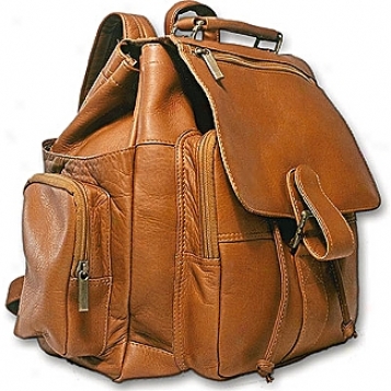 David King Leather Luggage Top Handle X Large Backpack