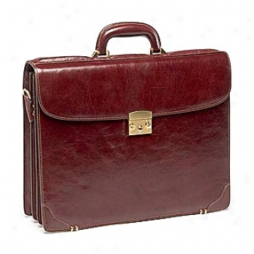 Goodhope Business Briefcase Collection Leather Triple Gusset Flap Brief