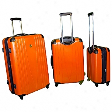 Heys Usa Lightweight Luggage And Business Cases 4wd 3-piece Spinner Set