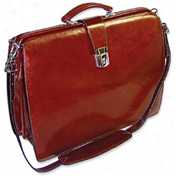 Jack Georges Tye Sienna Collection Contemporary Briefbag W/shoulder Bind 
