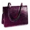 Jack Georges The Sienna Woven Collection Dowel Tote W/ Woven Panels