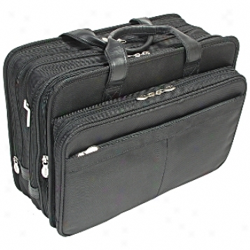 Mcklein Usa R Series Nylon 17in. Exp. Double Compartment Laptop Case