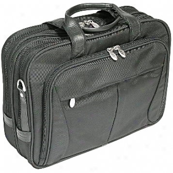 Mcklein Usa R Series Nylon Expandable Double Compartment Briefcase